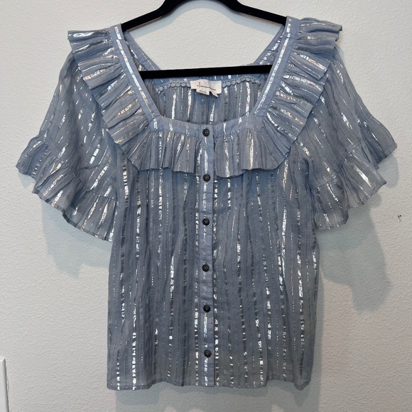 Anthropologie Shimmer Top - Picture 1 of 3